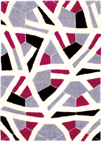 miwa akabane design rug collection ニュートレイル ワインレッド